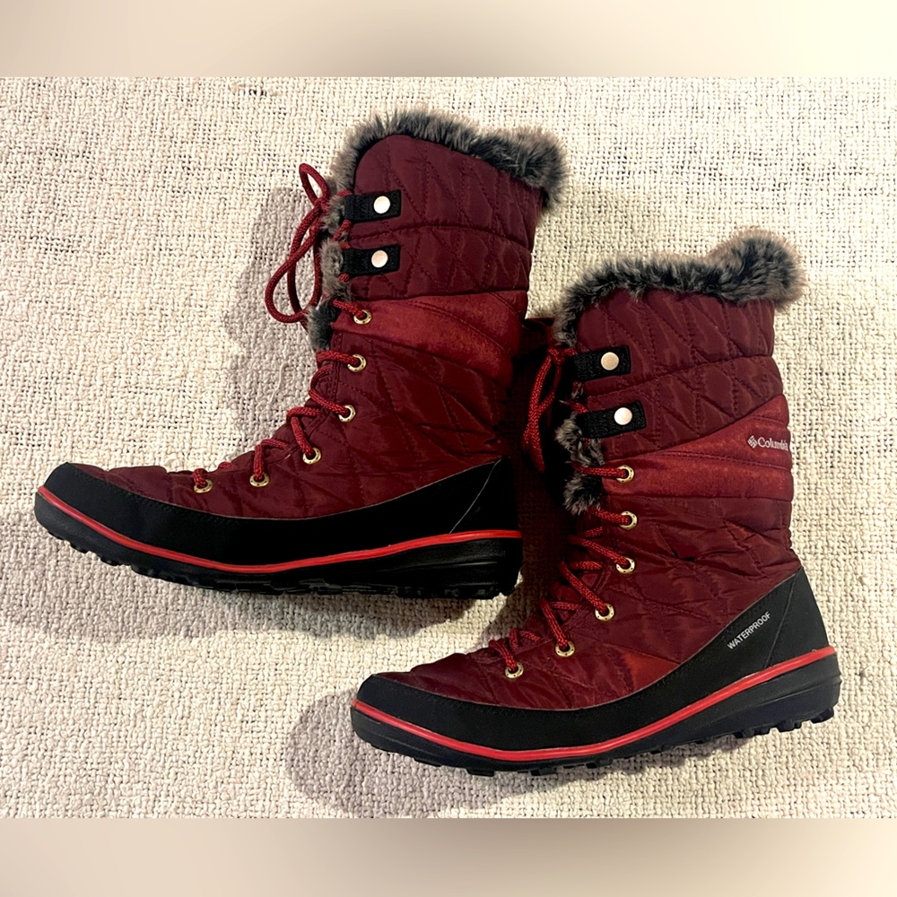 Columbia Women's Snow Insulated Omni-Tech Faux Fur Winter Boots